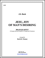 JESU JOY OF MAN'S DESIRING Brass Quartet P.O.D. cover